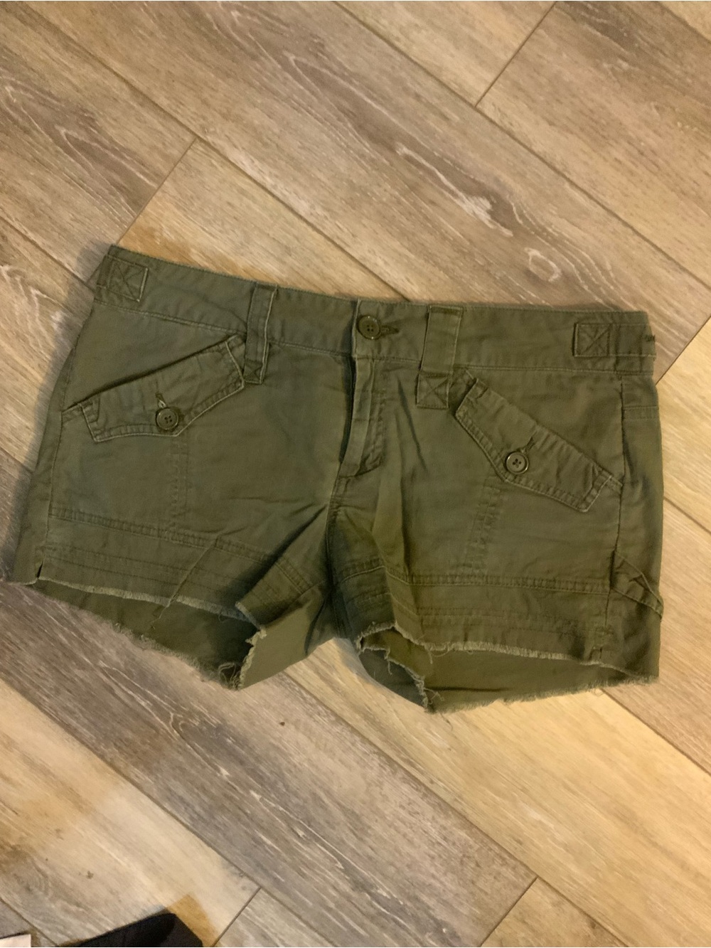Joe's Jeans Olive Utility Cutoff Shorts